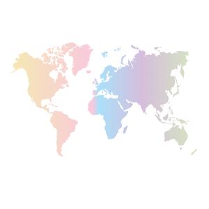 MULTICOLOR PASTEL WORLD MAP